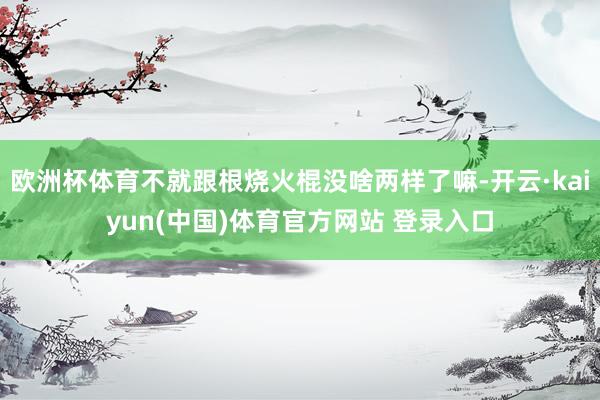 欧洲杯体育不就跟根烧火棍没啥两样了嘛-开云·kaiyun(中国)体育官方网站 登录入口