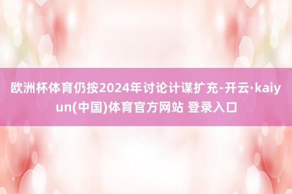 欧洲杯体育仍按2024年讨论计谋扩充-开云·kaiyun(中国)体育官方网站 登录入口