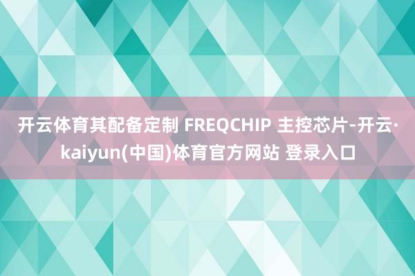 开云体育其配备定制 FREQCHIP 主控芯片-开云·kaiyun(中国)体育官方网站 登录入口